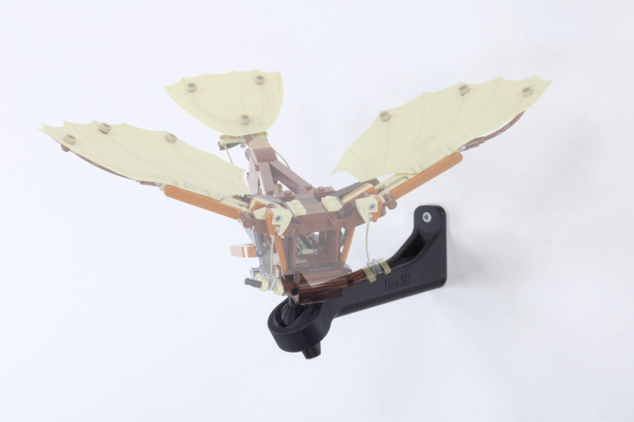 Adjustable Wall Mount for LEGO® Icons 10363 Leonardo da Vinci's Flying Machine
