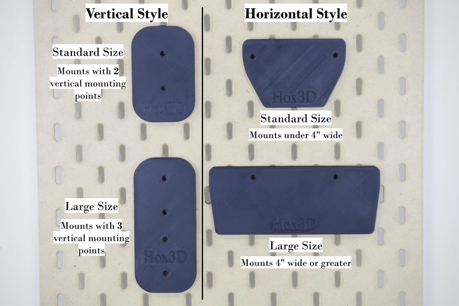 Hox3D Wall Mount Adapters for IKEA® SKÅDIS Pegboards