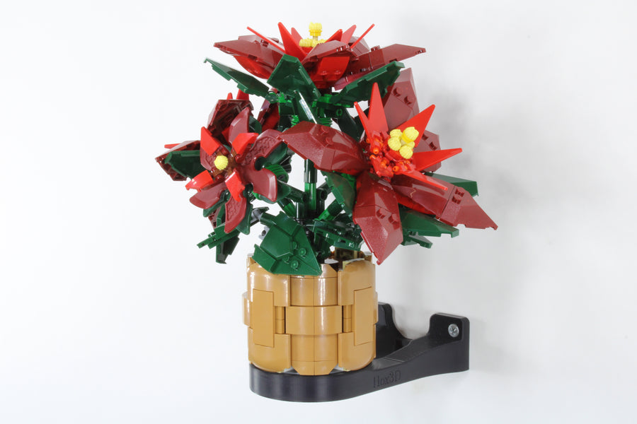 Wall Mount for LEGO® Botanicals 10370 Poinsettia