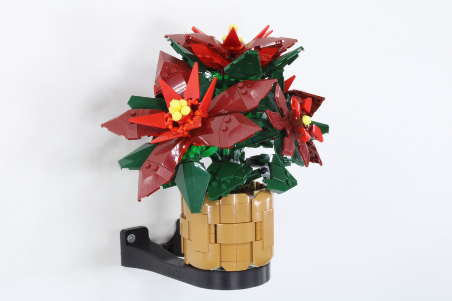 Wall Mount for LEGO® Botanicals 10370 Poinsettia