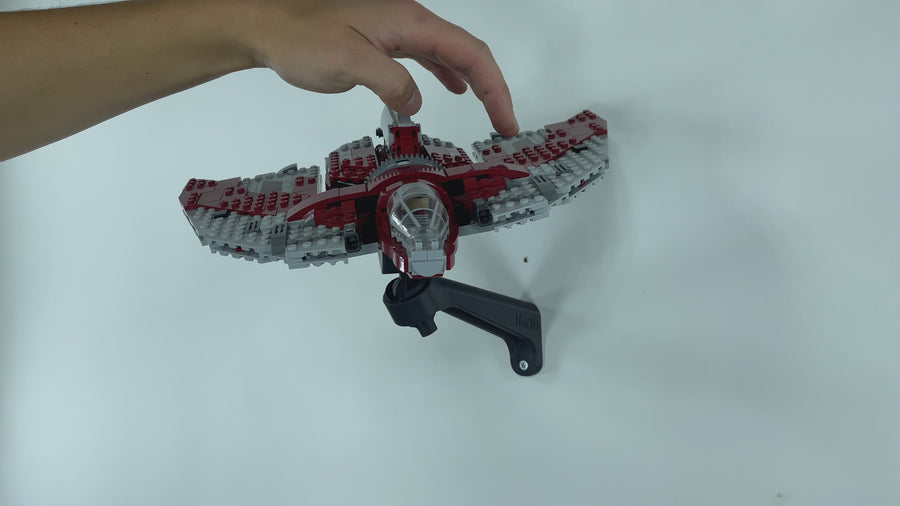 Wall Mount for LEGO® Star Wars™ 75362 Ahsoka Tano's T-6 Jedi Shuttle
