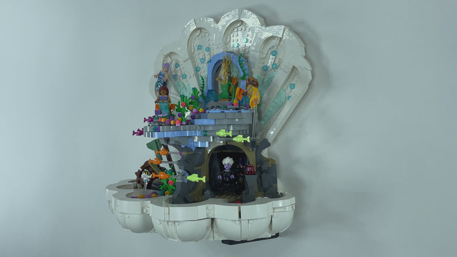 Wall Mount for LEGO® Disney 43225 The Little Mermaid Royal Clamshell