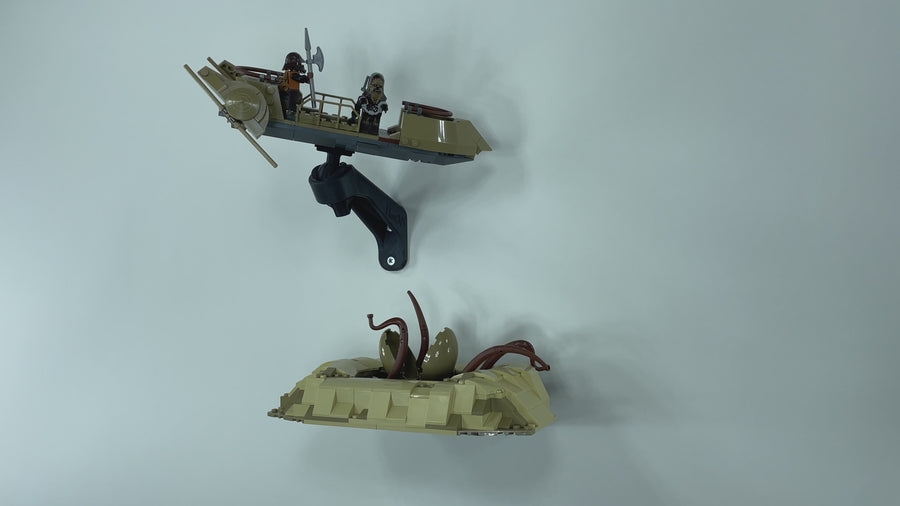 Wall Mount for LEGO® Star Wars™ 75396 Desert Skiff & Sarlacc Pit